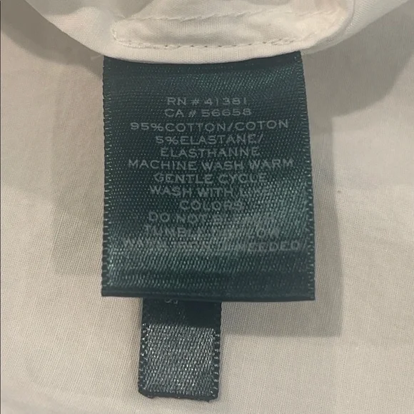 Ralph Lauren Cotton Preppy Ruffle Blouse With Flutter Cuffs Size XL - Picture 6 of 6